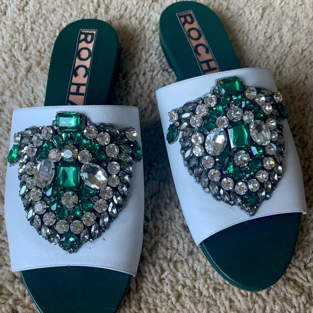 Stunning Rochas Embellished Sandals